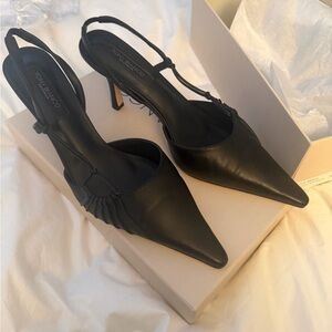 Tony Bianco Sakai Black Pointed Heels